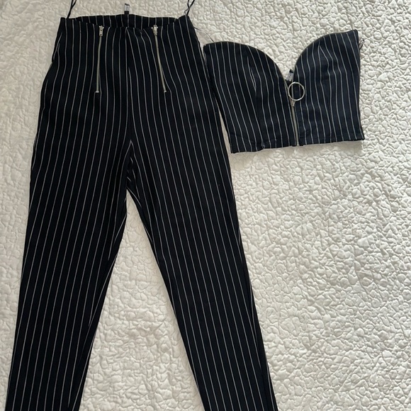 2 PIECE PINSTRIPE PANTS SET! - Picture 6 of 9